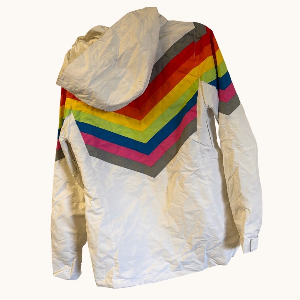 Tipsy Elves Women's Rainbow Road Snowboard / Ski Jacket NWOT W-S - Picture 2 of 4